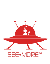 Load image into Gallery viewer, The SEE-MORE Spaceship is Raising Smiles Throughout The Universe. This Hoodie Definitely Raises Galaxy-Size Smiles.