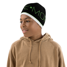 Load image into Gallery viewer, Another Beanie That&#39;s So Cool, Your Child&#39;s Smile Will Span The Universe. SEE-MORE Alien-Green on Black, White Kids Beanie
