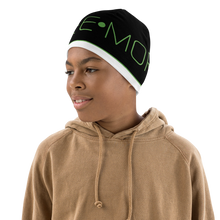 Load image into Gallery viewer, Another Beanie That's So Cool, Your Child's Smile Will Span The Universe. SEE-MORE Alien-Green on Black, White Kids Beanie