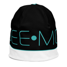 Load image into Gallery viewer, SEE-MORE Teal on Black Kids Beanie