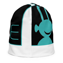 Load image into Gallery viewer, SEE-MORE Teal on Black Kids Beanie