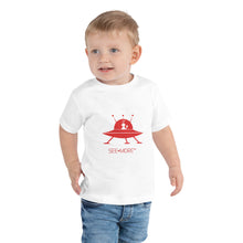 Load image into Gallery viewer, Just Watch The Smiles Light Up The Room When Your Little One Sees Herself or Himself in this SEE-MORE in SPACE Toddler Short Sleeve Tee