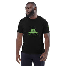 Load image into Gallery viewer, SEE-MORE Take Me To Your Leader Unisex organic cotton t-shirt