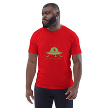 Load image into Gallery viewer, SEE-MORE Take Me To Your Leader Unisex organic cotton t-shirt