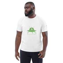 Load image into Gallery viewer, SEE-MORE Take Me To Your Leader Unisex organic cotton t-shirt
