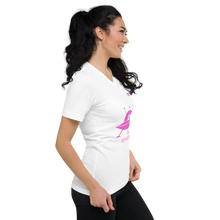 Load image into Gallery viewer, SEE-MORE Spaceship Short Sleeve V-Neck T-Shirt. "The Lucie"