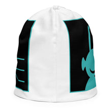 Load image into Gallery viewer, SEE-MORE Turquoise on Black, White Kids Beanie
