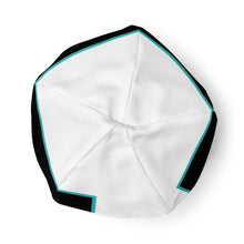 Load image into Gallery viewer, SEE-MORE Turquoise on Black, White Kids Beanie
