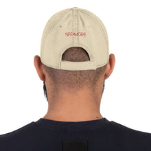 Load image into Gallery viewer, Destress Daddio!  Make Him Smile in This Cool, Classic, Canadian-Designed SEE-MORE Distressed Dad Hat
