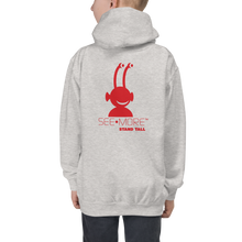 Load image into Gallery viewer, The SEE-MORE Spaceship is Raising Smiles Throughout The Universe. This Hoodie Definitely Raises Galaxy-Size Smiles.
