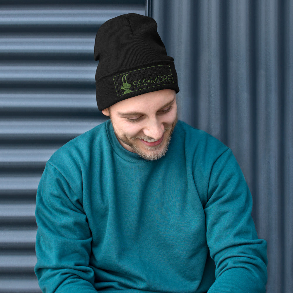 SEE-MORE Aliens Are Awesome Embroidered Beanie