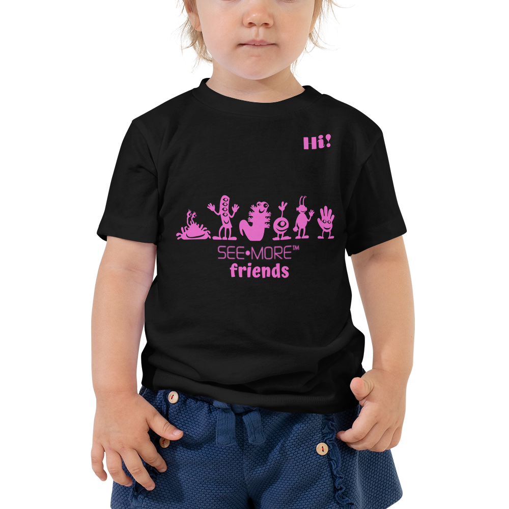 When A Child Smiles An Angel Gets Her Wings, So Make a Toddler Smile Today in This SEE-MORE FRIENDS Toddler Short Sleeve Tee