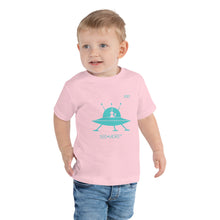 Load image into Gallery viewer, Spaceships Mean Smiles.  Just Imagine The Galactic Smile On Your Child&#39;s face In This Short-Sleeve Cotton Tee
