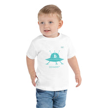 Load image into Gallery viewer, Spaceships Mean Smiles.  Just Imagine The Galactic Smile On Your Child&#39;s face In This Short-Sleeve Cotton Tee
